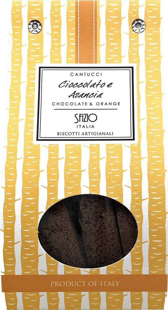 Cantucci biscuiți artizanali cu ciocolată și portocale 200g